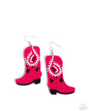Paparazzi "Western Webbing" Pink Earrings Paparazzi Jewelry