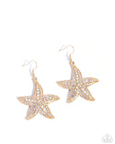 Paparazzi "Starfish Spectacle" Gold Earrings Paparazzi Jewelry