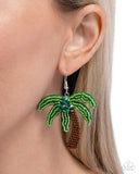 Paparazzi "Pampered Palm Tree" Green Earrings Paparazzi Jewelry