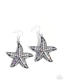 Paparazzi "Starfish Spectacle" White Earrings Paparazzi Jewelry