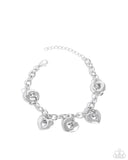 Paparazzi "Synced Shapes" Silver Bracelet Paparazzi Jewelry