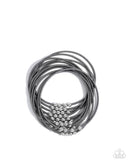 Paparazzi "Mechanic Mural" Black Bracelet Paparazzi Jewelry