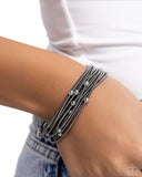 Paparazzi "Mechanic Mural" Black Bracelet Paparazzi Jewelry