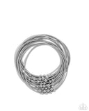 Paparazzi "Mechanic Mural" Silver Bracelet Paparazzi Jewelry