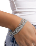 Paparazzi "Mechanic Mural" Silver Bracelet Paparazzi Jewelry