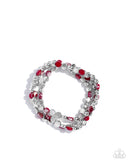 Paparazzi "Instant Shimmer" Red Bracelet Paparazzi Jewelry