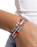 Paparazzi "Instant Shimmer" Red Bracelet Paparazzi Jewelry