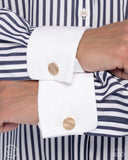 Paparazzi "Monochromatic Modern" Gold Cuff Links Paparazzi Jewelry