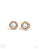 Paparazzi "Breaking Boundaries" Gold Cuff Links Paparazzi Jewelry