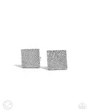 Paparazzi "Shimmery Strength" Silver Cuff Links Paparazzi Jewelry