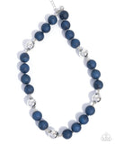 Paparazzi "Brilliant Ballroom" Blue Necklace & Earring Set Paparazzi Jewelry