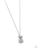 Paparazzi "Cat Call" White Necklace & Earring Set Paparazzi Jewelry