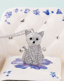 Paparazzi "Cat Call" White Necklace & Earring Set Paparazzi Jewelry