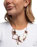Paparazzi "Layered Luxury" Copper Necklace & Earring Set Paparazzi Jewelry
