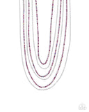 Paparazzi "Pronged Purpose" Pink Necklace & Earring Set Paparazzi Jewelry