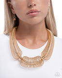 Paparazzi "Carefree Coils" Gold Necklace & Earring Set Paparazzi Jewelry