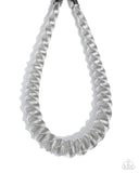 Paparazzi "Candescent Coils" Silver Necklace & Earring Set Paparazzi Jewelry