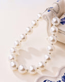 Paparazzi "Pronounced Pearls" White Choker Necklace & Earring Set Paparazzi Jewelry