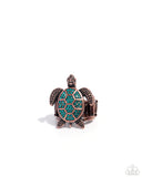 Paparazzi "Turtle Triumph" Copper Ring Paparazzi Jewelry