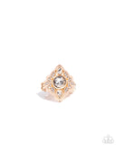 Paparazzi "Dazzling Dignity" Gold Ring Paparazzi Jewelry