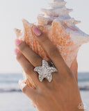 Paparazzi "Starfish Scope" White Ring Paparazzi Jewelry
