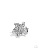 Paparazzi "Starfish Scope" White Ring Paparazzi Jewelry