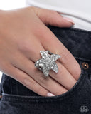 Paparazzi "Starfish Scope" White Ring Paparazzi Jewelry