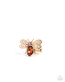 Paparazzi "Bedazzled Bee" Brown Ring Paparazzi Jewelry