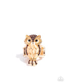 Paparazzi "Owl Obsession" Brown Ring Paparazzi Jewelry