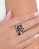 Paparazzi "Rose Ranking" Red Ring Paparazzi Jewelry