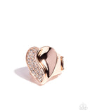 Paparazzi "Half of Me" Rose Gold Ring Paparazzi Jewelry
