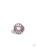 Paparazzi "Heartburst Haute" Pink Ring Paparazzi Jewelry