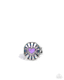 Paparazzi "Heartburst Haute" Purple Ring Paparazzi Jewelry