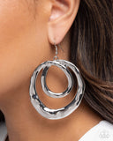 Paparazzi "Subtle Swirls" Silver Earrings Paparazzi Jewelry