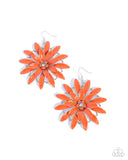 Paparazzi "Floral Feeling" Orange Earrings Paparazzi Jewelry