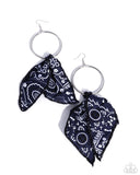 Paparazzi "Bandana Belleza" Blue Earrings Paparazzi Jewelry