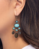 Paparazzi "Chandelier Candor" Brass Earrings Paparazzi Jewelry