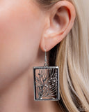 Paparazzi "Textured Trial" Silver Earrings Paparazzi Jewelry