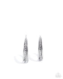 Paparazzi "Commanding Culture" White Post Earrings Paparazzi Jewelry