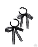 Paparazzi "Brand New Bow" Black Post Earrings Paparazzi Jewelry