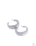 Paparazzi "Hammered Heritage" Silver Post Earrings Paparazzi Jewelry