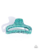 Paparazzi "Marbled Model" Blue Hair Clip Paparazzi Jewelry