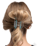 Paparazzi "Transparent Texture" Blue Hair CLip Paparazzi Jewelry