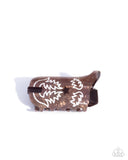 Paparazzi "Boot Scootin Behavior" Brown Hair Clip Paparazzi Jewelry