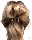 Paparazzi "Seize the Spots" Brown Hair Clip Paparazzi Jewelry