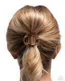 Paparazzi "Delightful Discs" Brown Hair Clip Paparazzi Jewelry