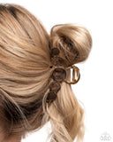Paparazzi "Delightful Discs" Brown Hair Clip Paparazzi Jewelry