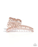 Paprazzi "Pastoral Pearls" Rose Gold Hair Clip Paparazzi Jewelry