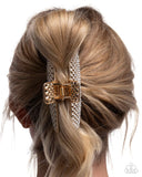 Paparazzi "Glittery Gesture" Gold Hair Clip Paparazzi Jewelry