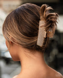 Paparazzi "Glittery Gesture" Gold Hair Clip Paparazzi Jewelry